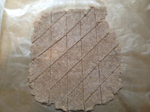 Unbaked Rye Crackers