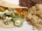 Butternut Squash Tacos with Feta and Chipotle